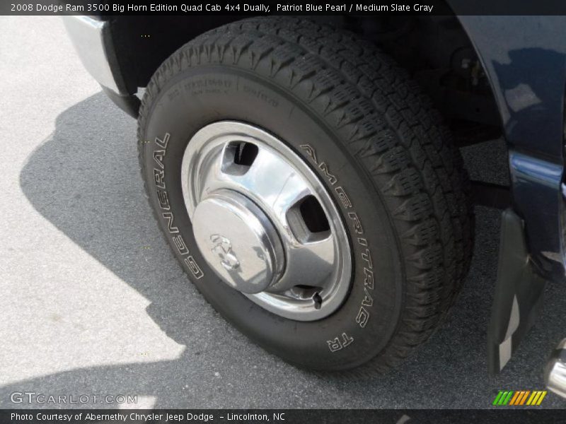 Patriot Blue Pearl / Medium Slate Gray 2008 Dodge Ram 3500 Big Horn Edition Quad Cab 4x4 Dually