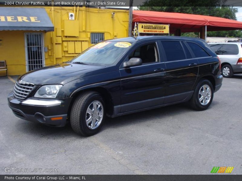 Brilliant Black Crystal Pearl / Dark Slate Gray 2004 Chrysler Pacifica