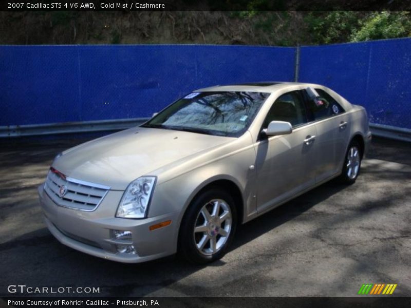 Gold Mist / Cashmere 2007 Cadillac STS 4 V6 AWD