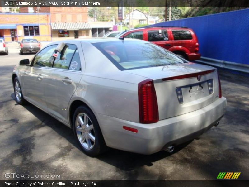 Gold Mist / Cashmere 2007 Cadillac STS 4 V6 AWD