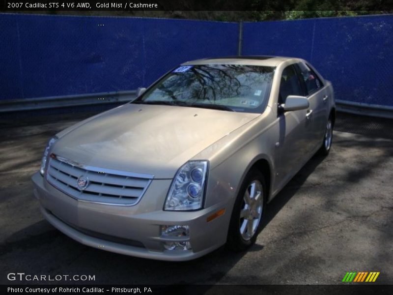 Gold Mist / Cashmere 2007 Cadillac STS 4 V6 AWD