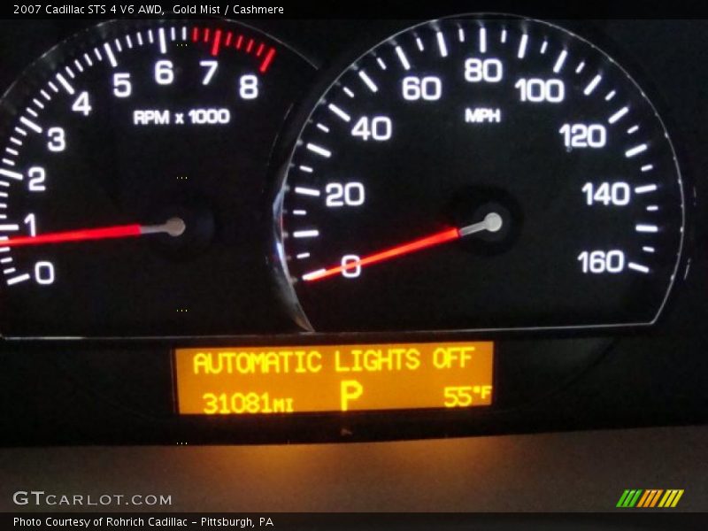 Gold Mist / Cashmere 2007 Cadillac STS 4 V6 AWD