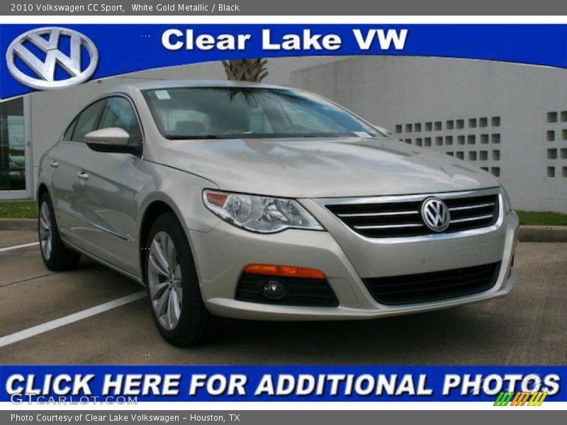 White Gold Metallic / Black 2010 Volkswagen CC Sport