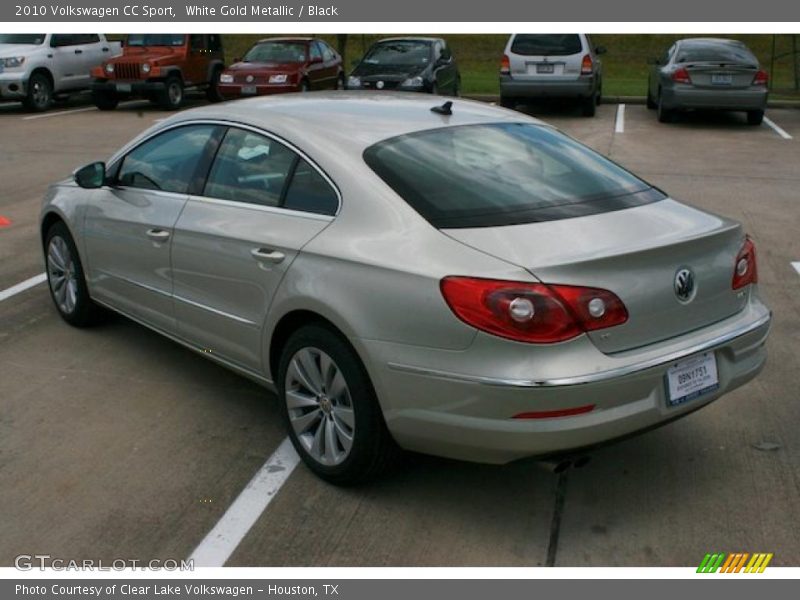 White Gold Metallic / Black 2010 Volkswagen CC Sport