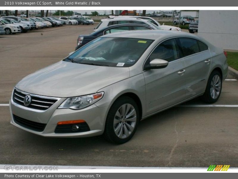 White Gold Metallic / Black 2010 Volkswagen CC Sport