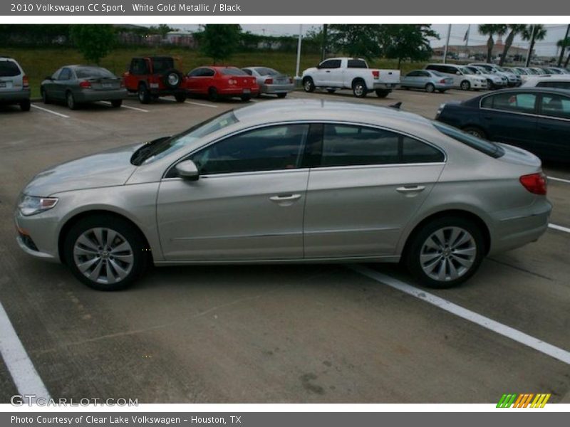 White Gold Metallic / Black 2010 Volkswagen CC Sport
