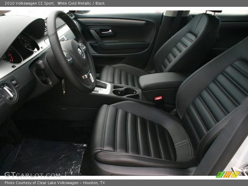 White Gold Metallic / Black 2010 Volkswagen CC Sport