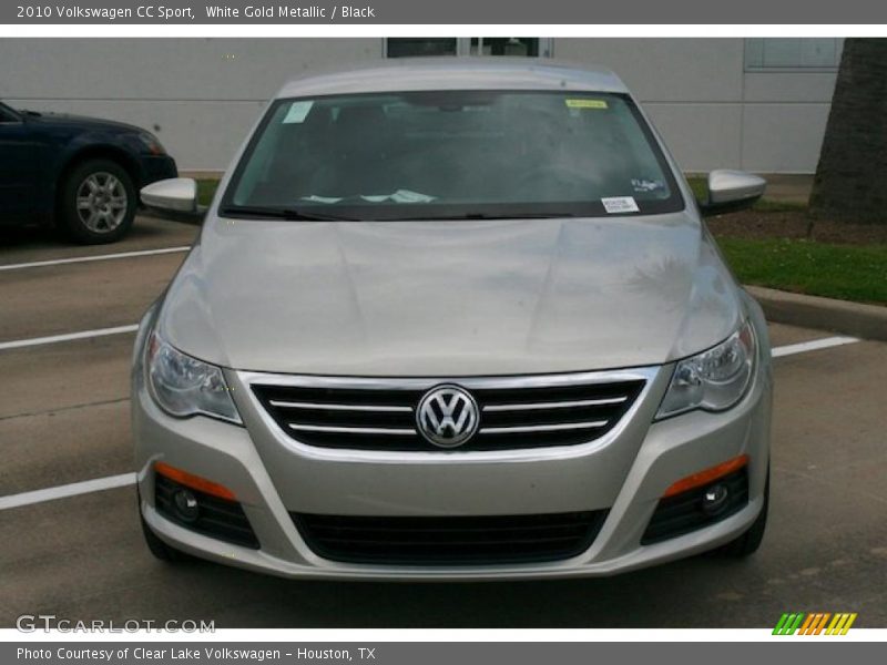 White Gold Metallic / Black 2010 Volkswagen CC Sport