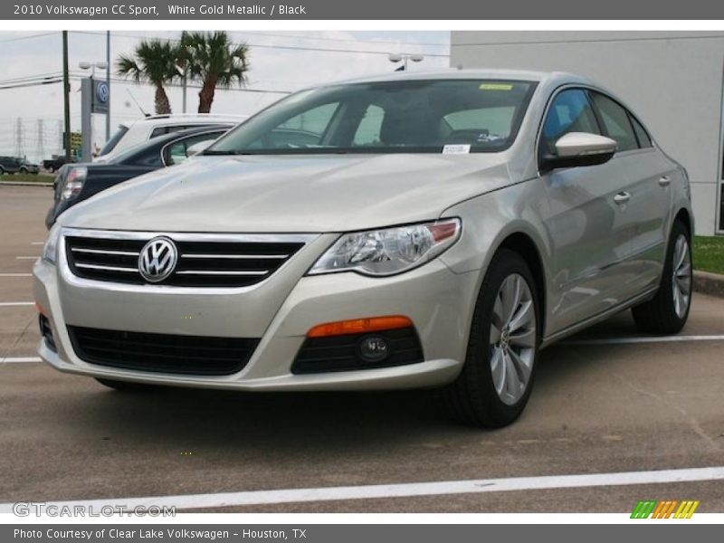 White Gold Metallic / Black 2010 Volkswagen CC Sport