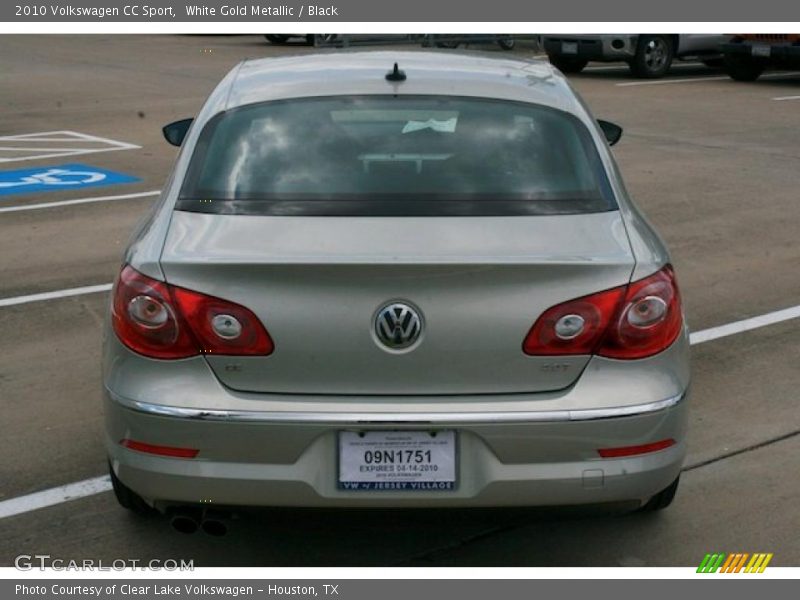 White Gold Metallic / Black 2010 Volkswagen CC Sport