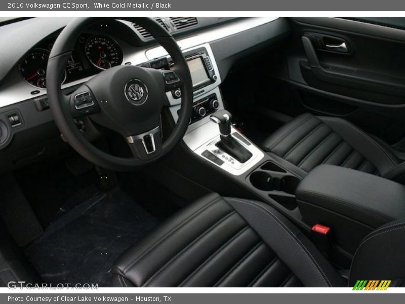 White Gold Metallic / Black 2010 Volkswagen CC Sport