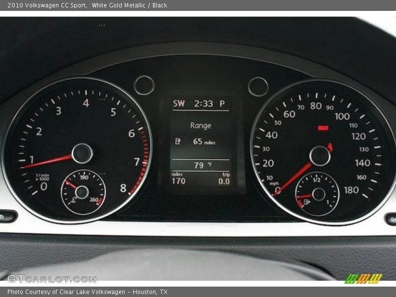 White Gold Metallic / Black 2010 Volkswagen CC Sport