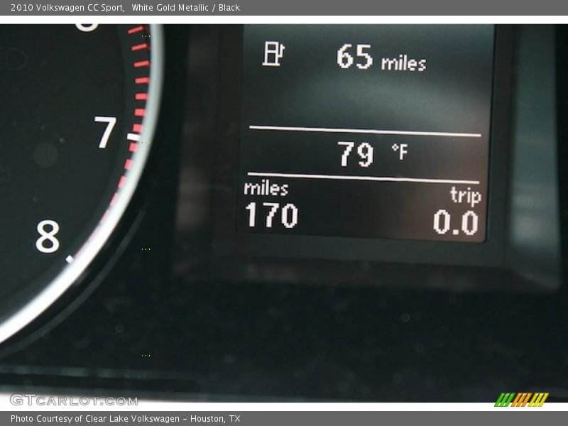 White Gold Metallic / Black 2010 Volkswagen CC Sport