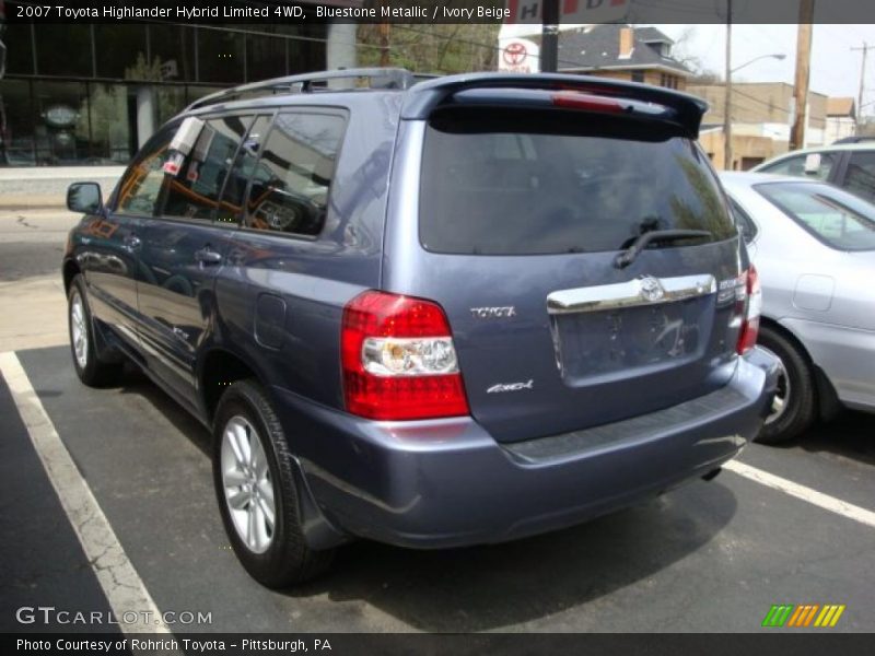Bluestone Metallic / Ivory Beige 2007 Toyota Highlander Hybrid Limited 4WD