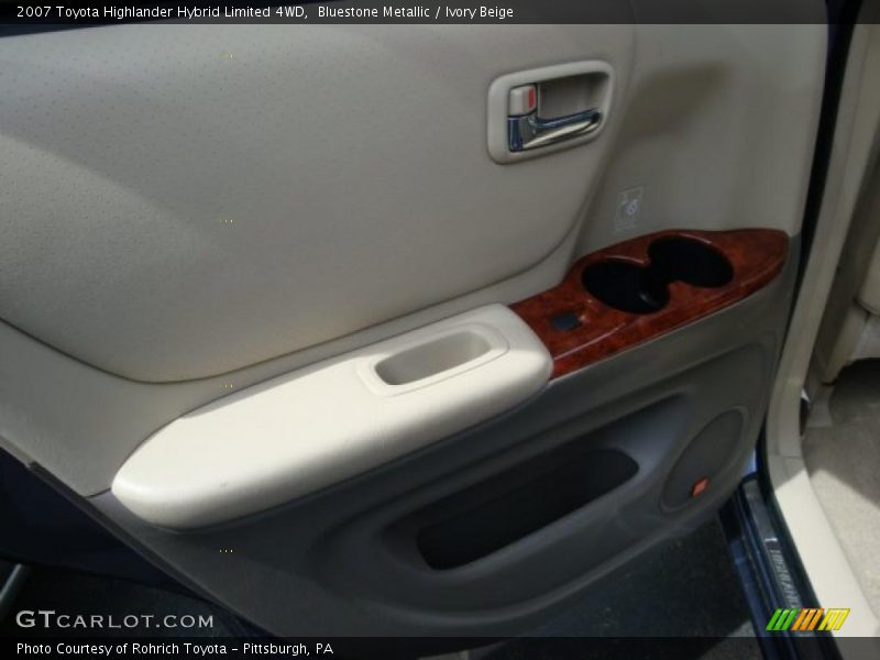 Bluestone Metallic / Ivory Beige 2007 Toyota Highlander Hybrid Limited 4WD
