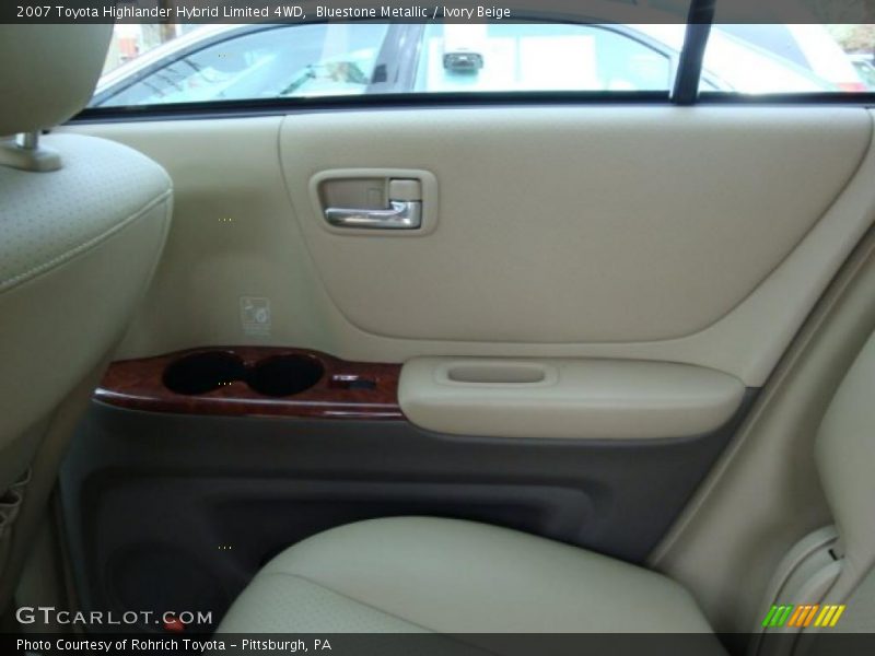 Bluestone Metallic / Ivory Beige 2007 Toyota Highlander Hybrid Limited 4WD