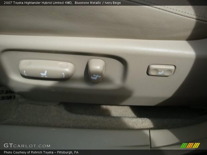 Bluestone Metallic / Ivory Beige 2007 Toyota Highlander Hybrid Limited 4WD