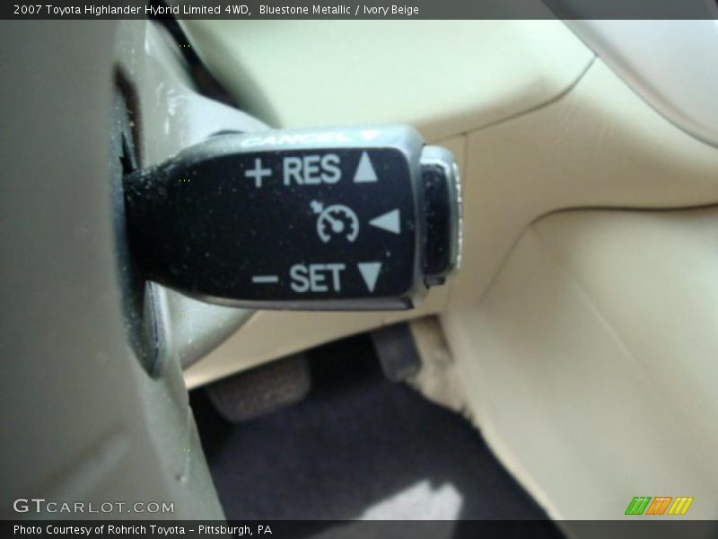 Bluestone Metallic / Ivory Beige 2007 Toyota Highlander Hybrid Limited 4WD