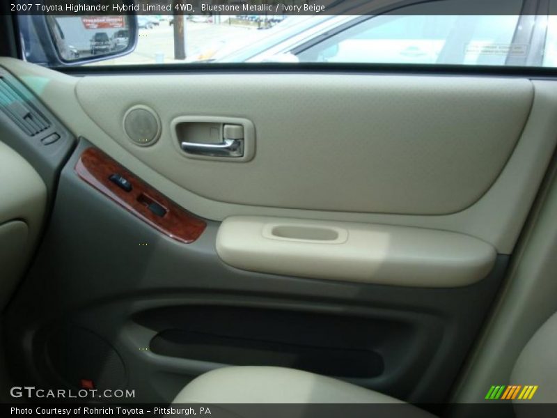 Bluestone Metallic / Ivory Beige 2007 Toyota Highlander Hybrid Limited 4WD
