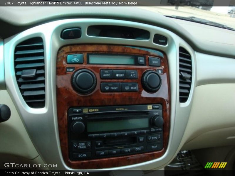 Bluestone Metallic / Ivory Beige 2007 Toyota Highlander Hybrid Limited 4WD