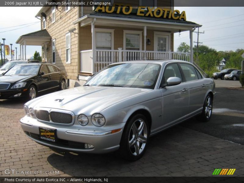 Platinum Silver Metallic / Champagne 2006 Jaguar XJ XJ8 L
