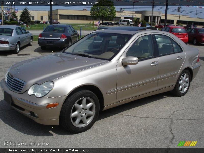 Desert Silver Metallic / Java 2002 Mercedes-Benz C 240 Sedan