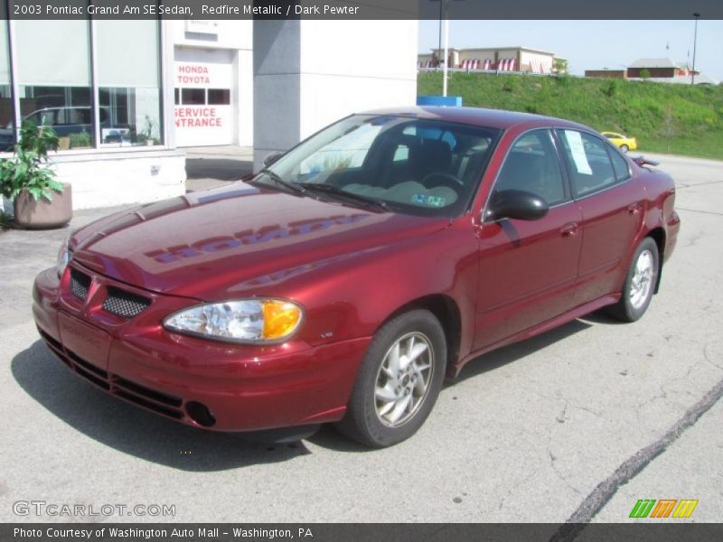 Redfire Metallic / Dark Pewter 2003 Pontiac Grand Am SE Sedan