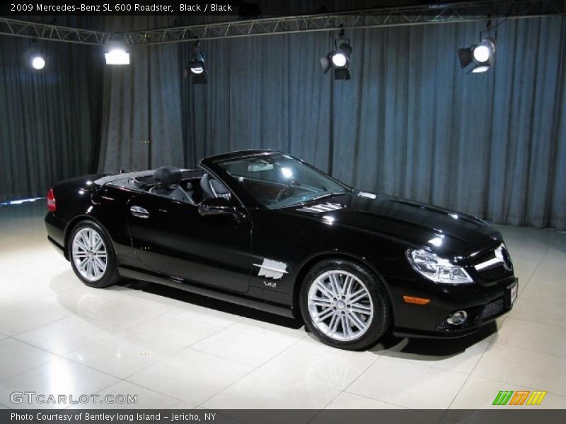 Black / Black 2009 Mercedes-Benz SL 600 Roadster