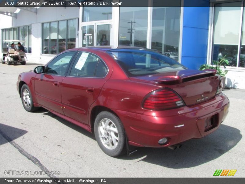 Redfire Metallic / Dark Pewter 2003 Pontiac Grand Am SE Sedan