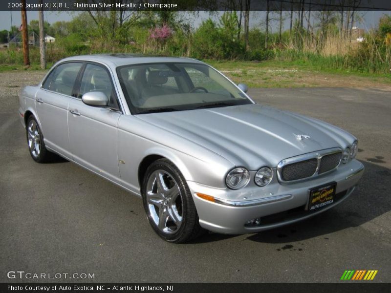 Platinum Silver Metallic / Champagne 2006 Jaguar XJ XJ8 L