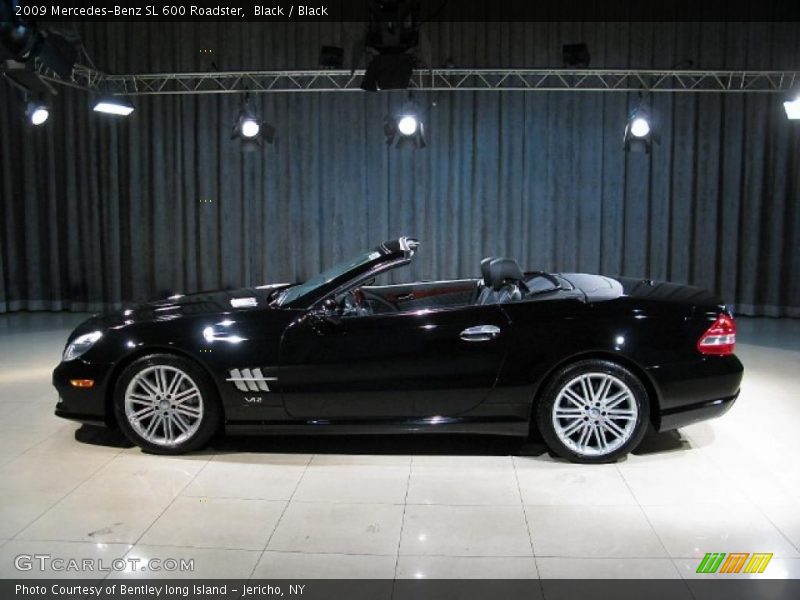 Black / Black 2009 Mercedes-Benz SL 600 Roadster