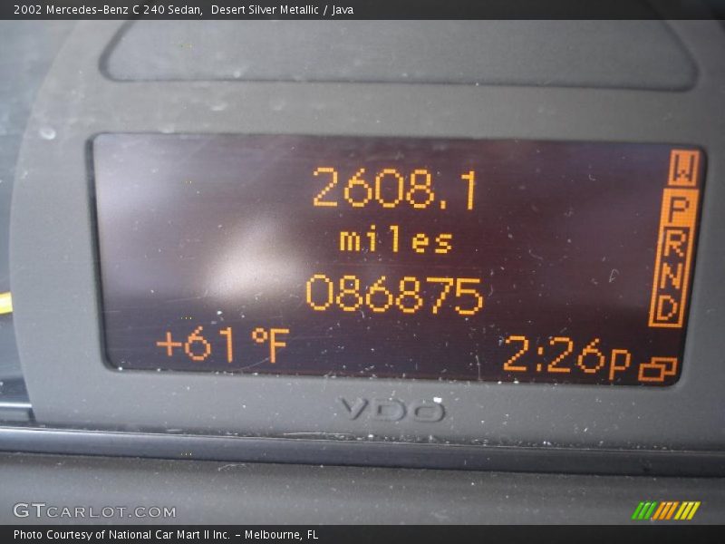 Desert Silver Metallic / Java 2002 Mercedes-Benz C 240 Sedan