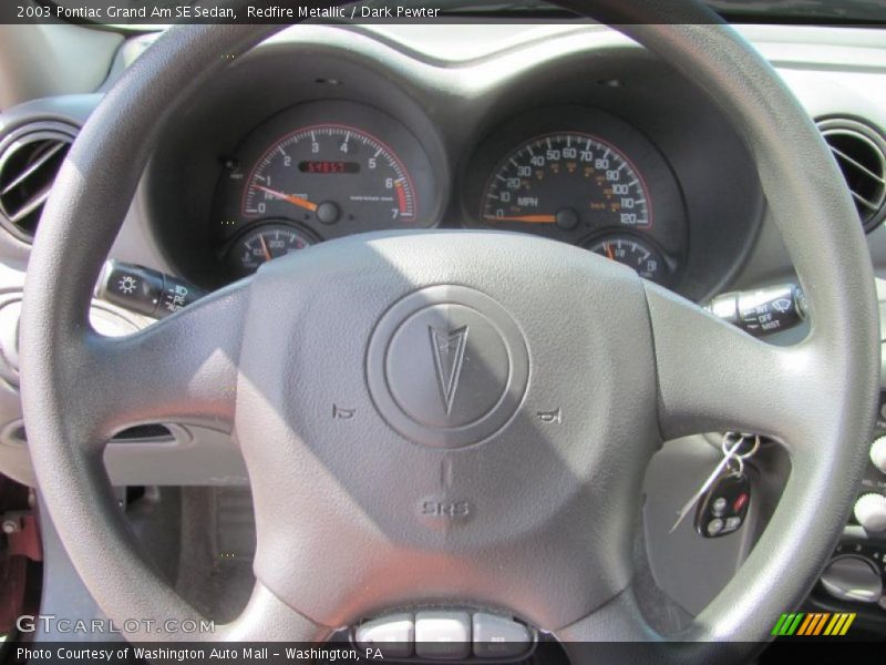 Redfire Metallic / Dark Pewter 2003 Pontiac Grand Am SE Sedan
