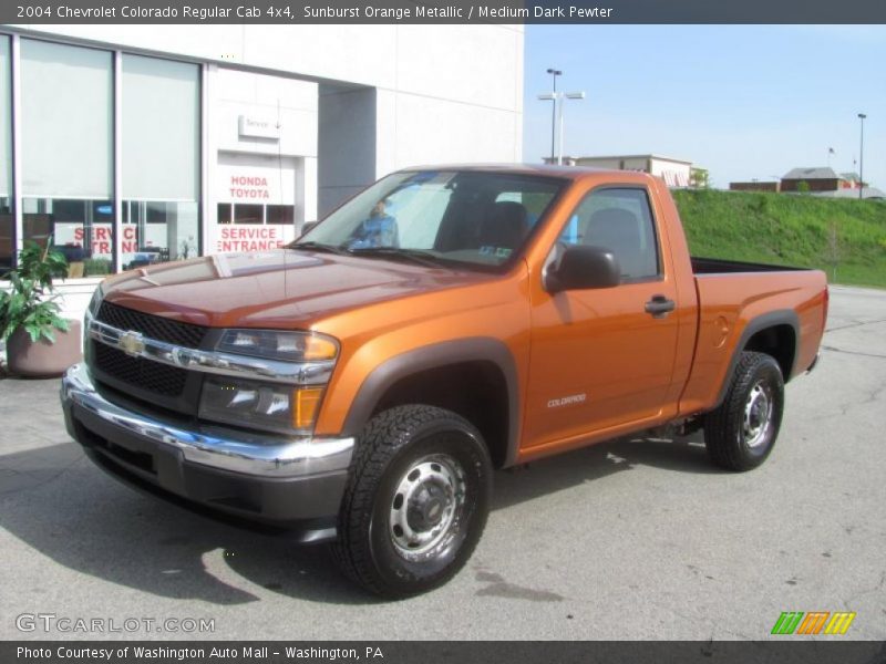 Sunburst Orange Metallic / Medium Dark Pewter 2004 Chevrolet Colorado Regular Cab 4x4