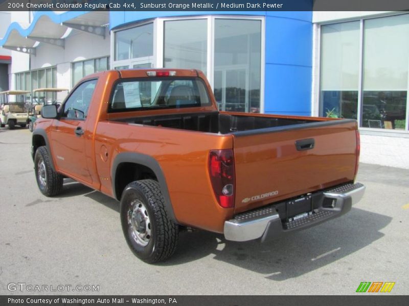 Sunburst Orange Metallic / Medium Dark Pewter 2004 Chevrolet Colorado Regular Cab 4x4