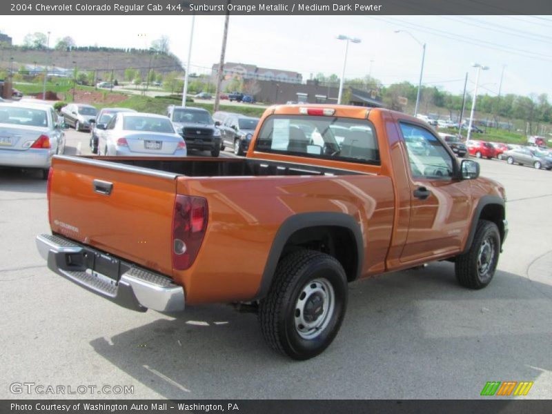 Sunburst Orange Metallic / Medium Dark Pewter 2004 Chevrolet Colorado Regular Cab 4x4