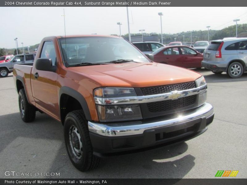 Sunburst Orange Metallic / Medium Dark Pewter 2004 Chevrolet Colorado Regular Cab 4x4