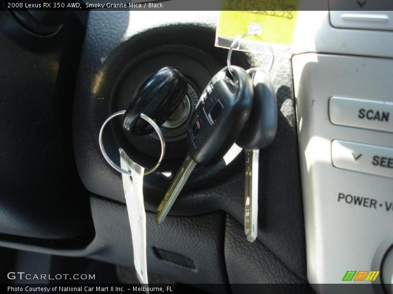 Smoky Granite Mica / Black 2008 Lexus RX 350 AWD