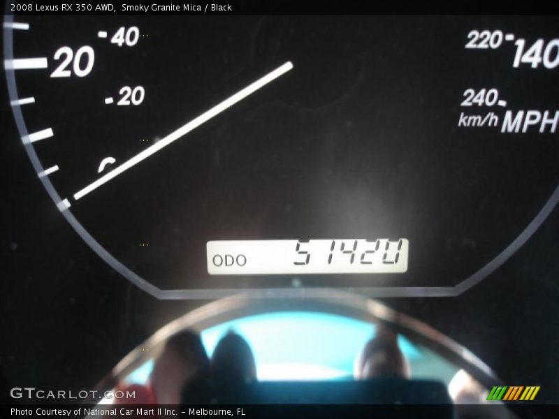 Smoky Granite Mica / Black 2008 Lexus RX 350 AWD