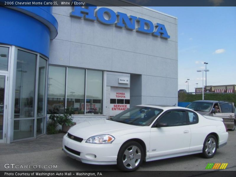 White / Ebony 2006 Chevrolet Monte Carlo SS