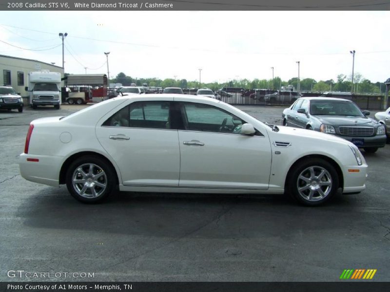 White Diamond Tricoat / Cashmere 2008 Cadillac STS V6