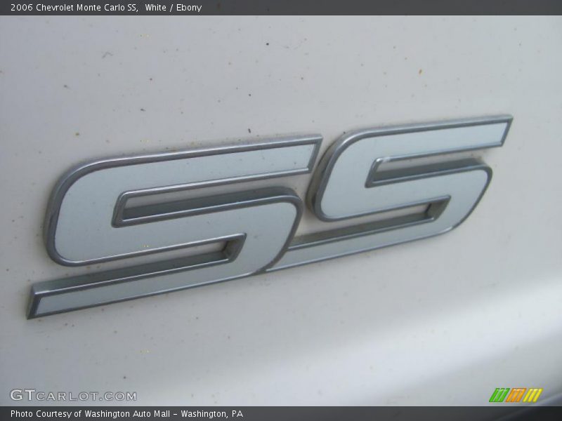 White / Ebony 2006 Chevrolet Monte Carlo SS