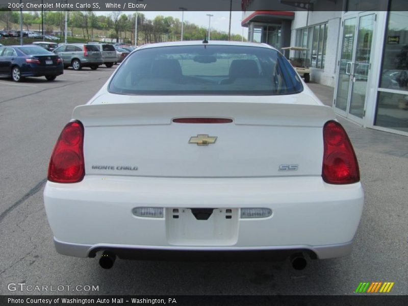 White / Ebony 2006 Chevrolet Monte Carlo SS