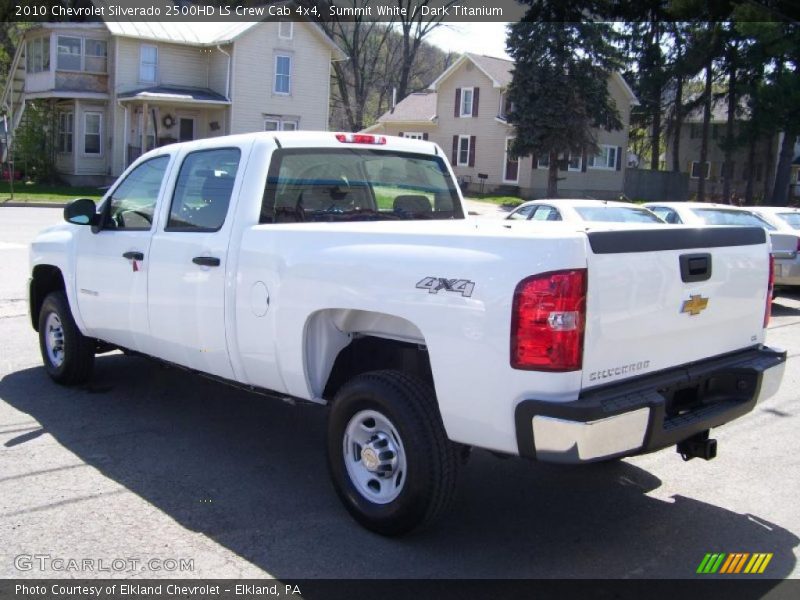 Summit White / Dark Titanium 2010 Chevrolet Silverado 2500HD LS Crew Cab 4x4