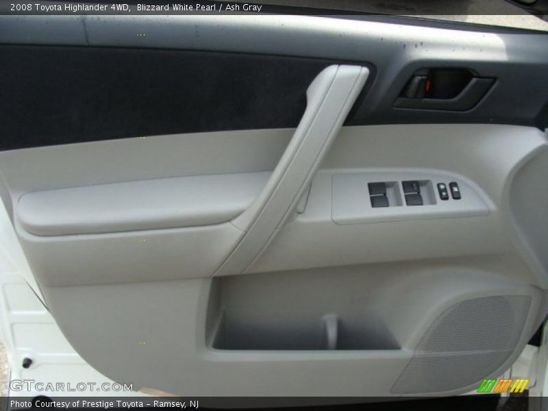 Blizzard White Pearl / Ash Gray 2008 Toyota Highlander 4WD