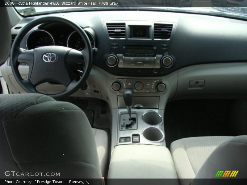 Blizzard White Pearl / Ash Gray 2008 Toyota Highlander 4WD
