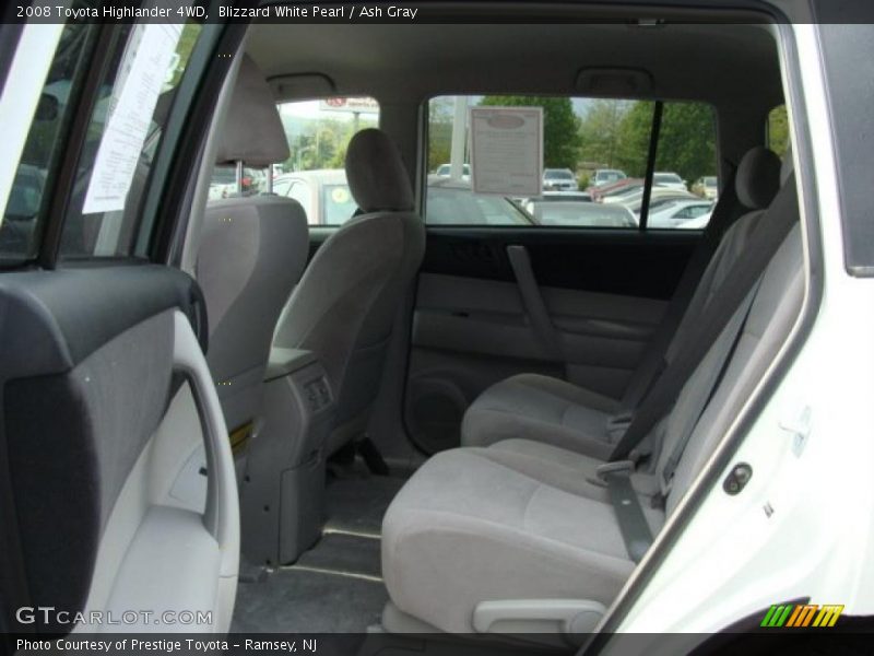 Blizzard White Pearl / Ash Gray 2008 Toyota Highlander 4WD