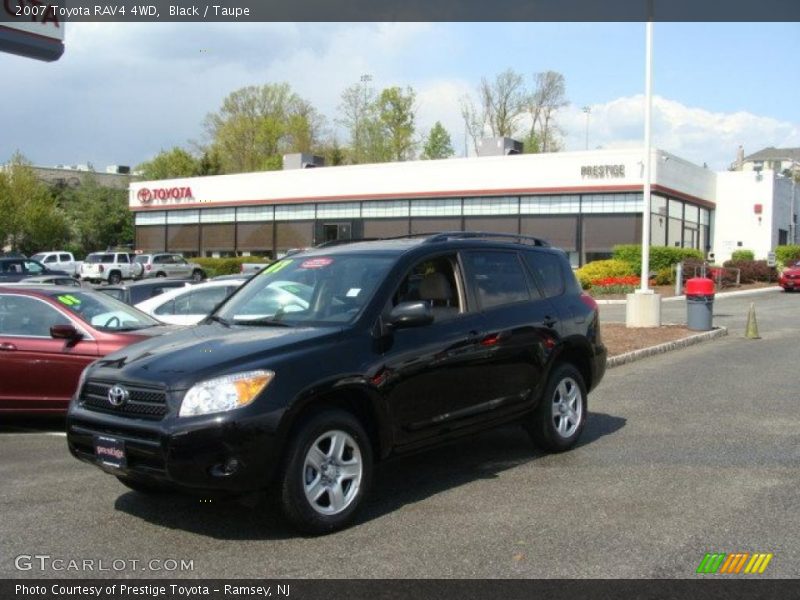Black / Taupe 2007 Toyota RAV4 4WD