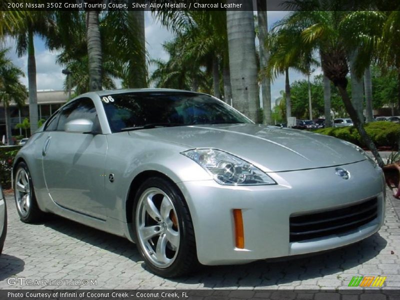 Silver Alloy Metallic / Charcoal Leather 2006 Nissan 350Z Grand Touring Coupe