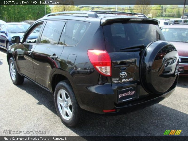 Black / Taupe 2007 Toyota RAV4 4WD